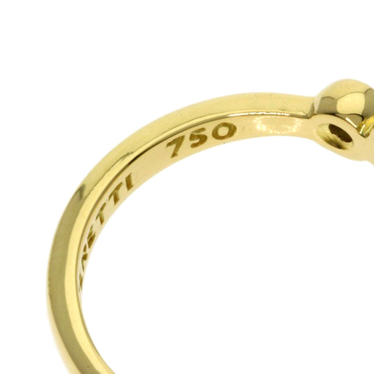 TIFFANY&Co. Ring 18K Yellow Gold gold Open Heart 2P Diamond