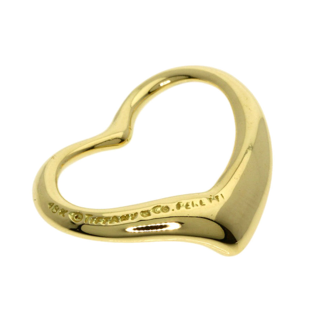TIFFANY&Co. Pendant top 18K Yellow Gold gold Open heart Women Used Authentic