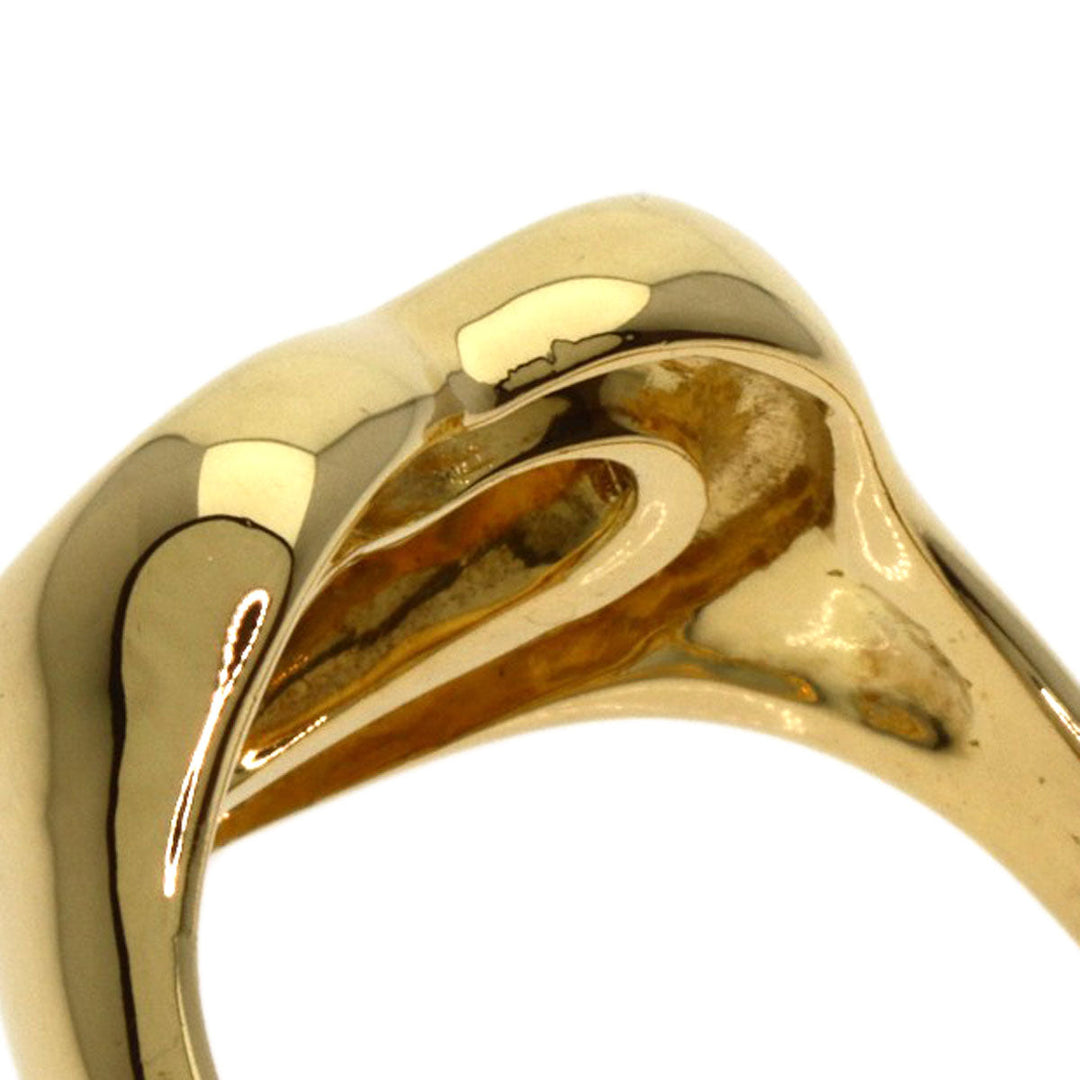 TIFFANY&Co. Ring 18K Yellow Gold gold Ribbon heart Women Used Authentic