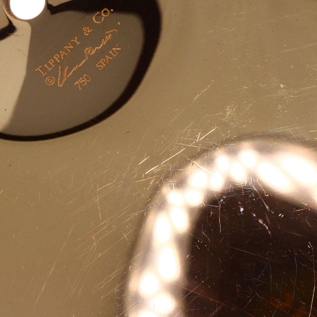 TIFFANY&Co. Pendant top 18K Yellow Gold gold Circle Elsa Peretti Women Used Authentic