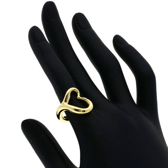 TIFFANY&Co. Ring 18K Yellow Gold gold Open heart Women Used Authentic