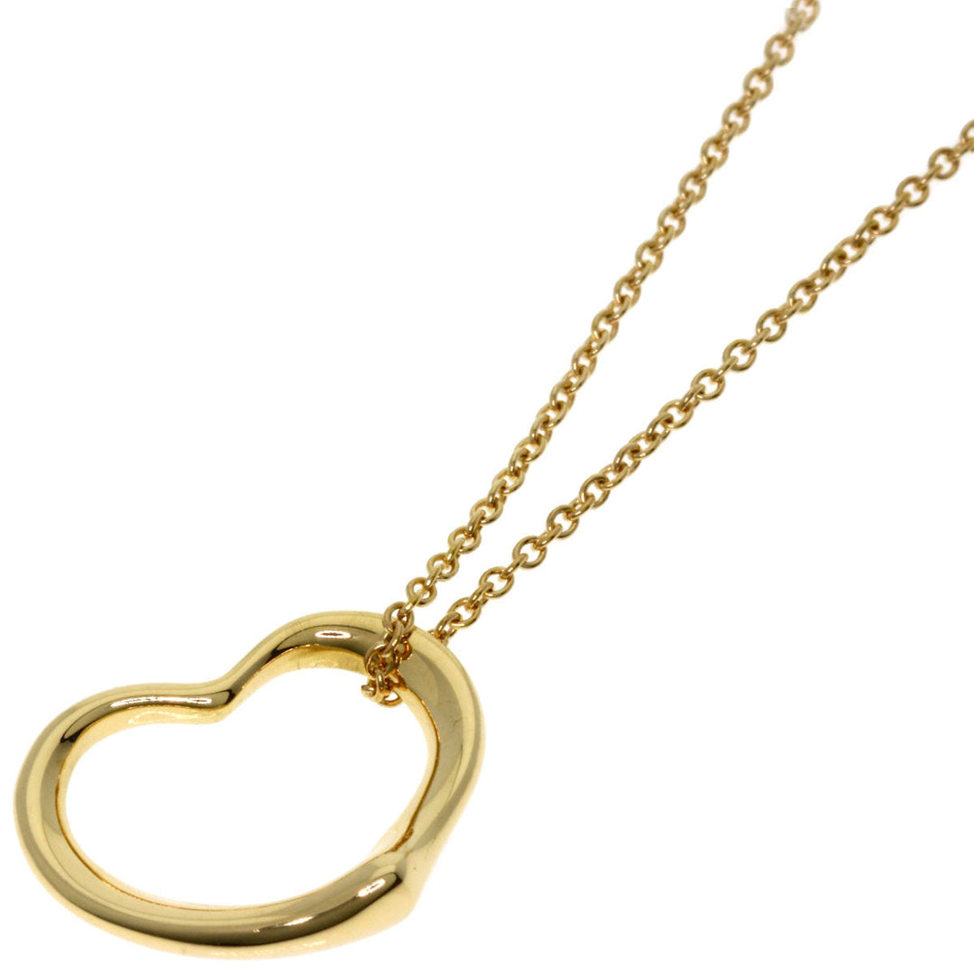 TIFFANY&Co. Necklace 18K Yellow Gold gold Open heart Women Used Authentic