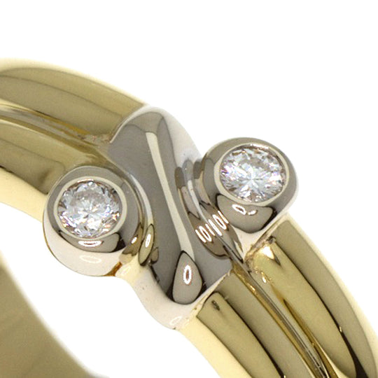 TIFFANY&Co. Ring 18K Yellow Gold gold Signature 2P Diamond