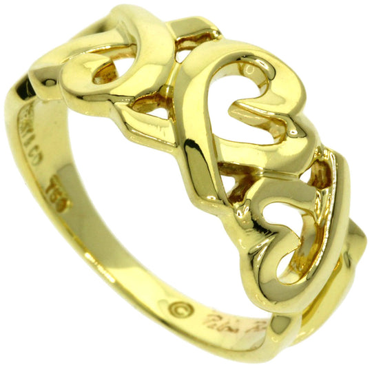 TIFFANY&Co. Ring 18K Yellow Gold gold Triple rubbing heart