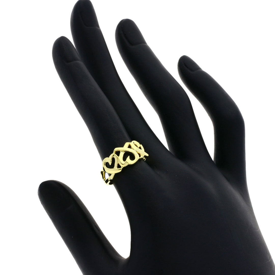 TIFFANY&Co. Ring 18K Yellow Gold gold Triple rubbing heart