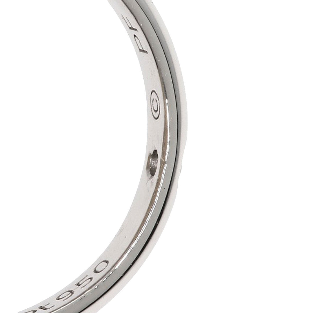 CARTIER Ring PT950 Silver Classic 1P Diamond #47 Women Used Authentic