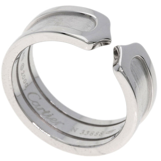 CARTIER Ring K18WG Silver C2 ring # 50