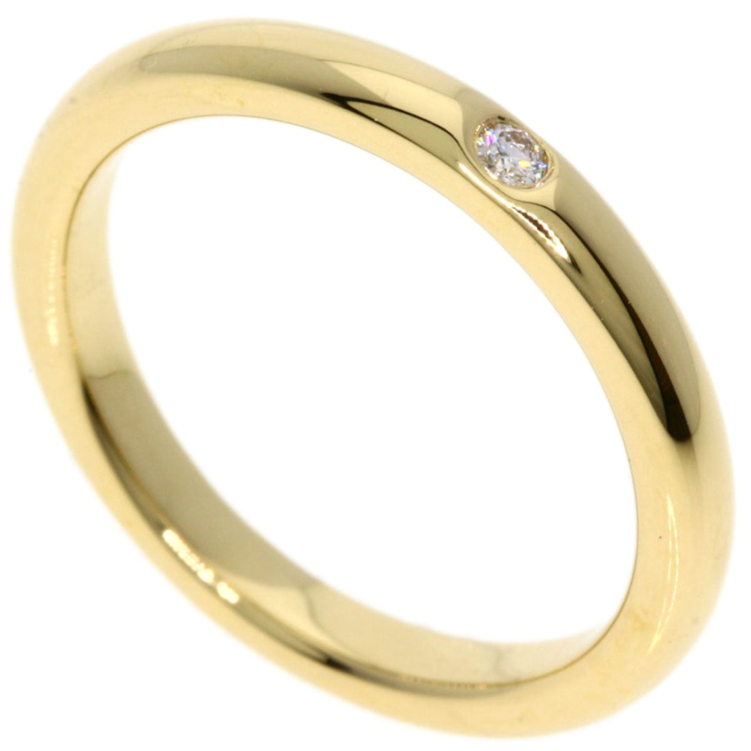 TIFFANY&Co. Ring 18K Yellow Gold gold Stacking band 1P diamond Women Used Authentic