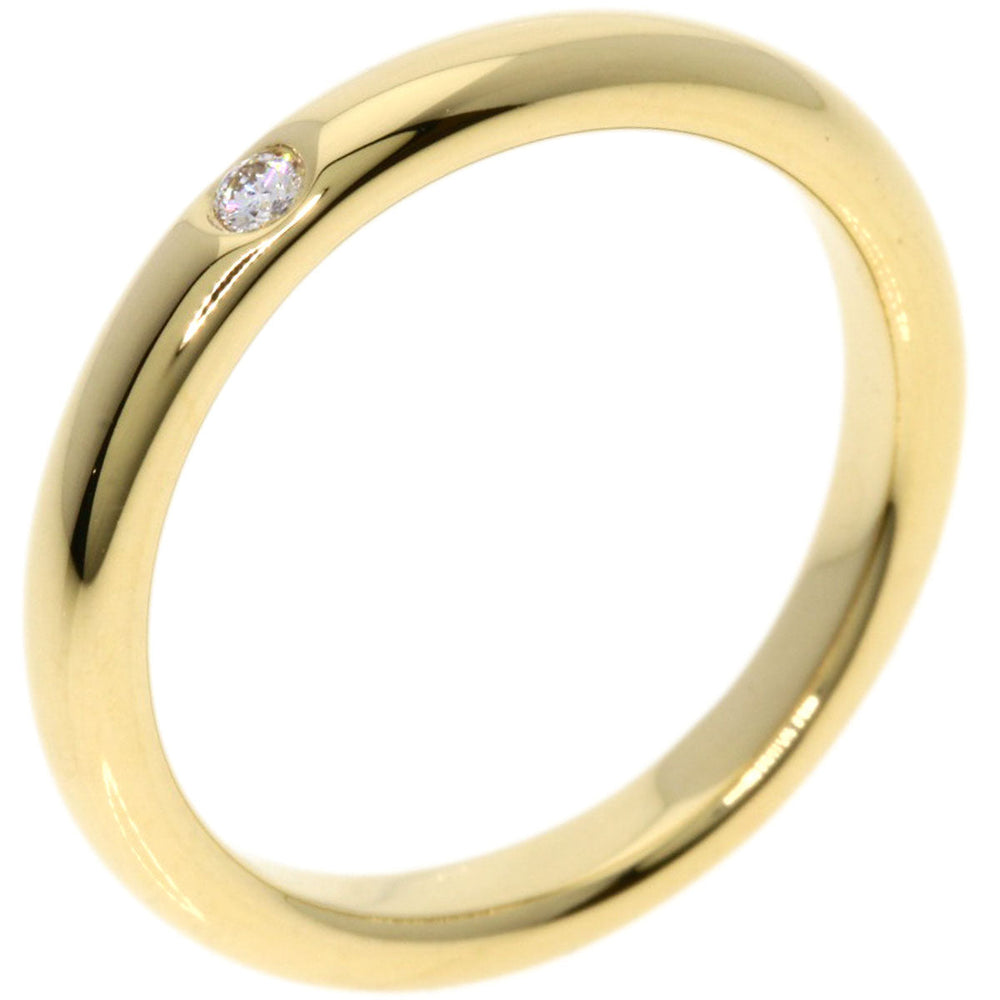 TIFFANY&Co. Ring 18K Yellow Gold gold Stacking band 1P diamond Women Used Authentic