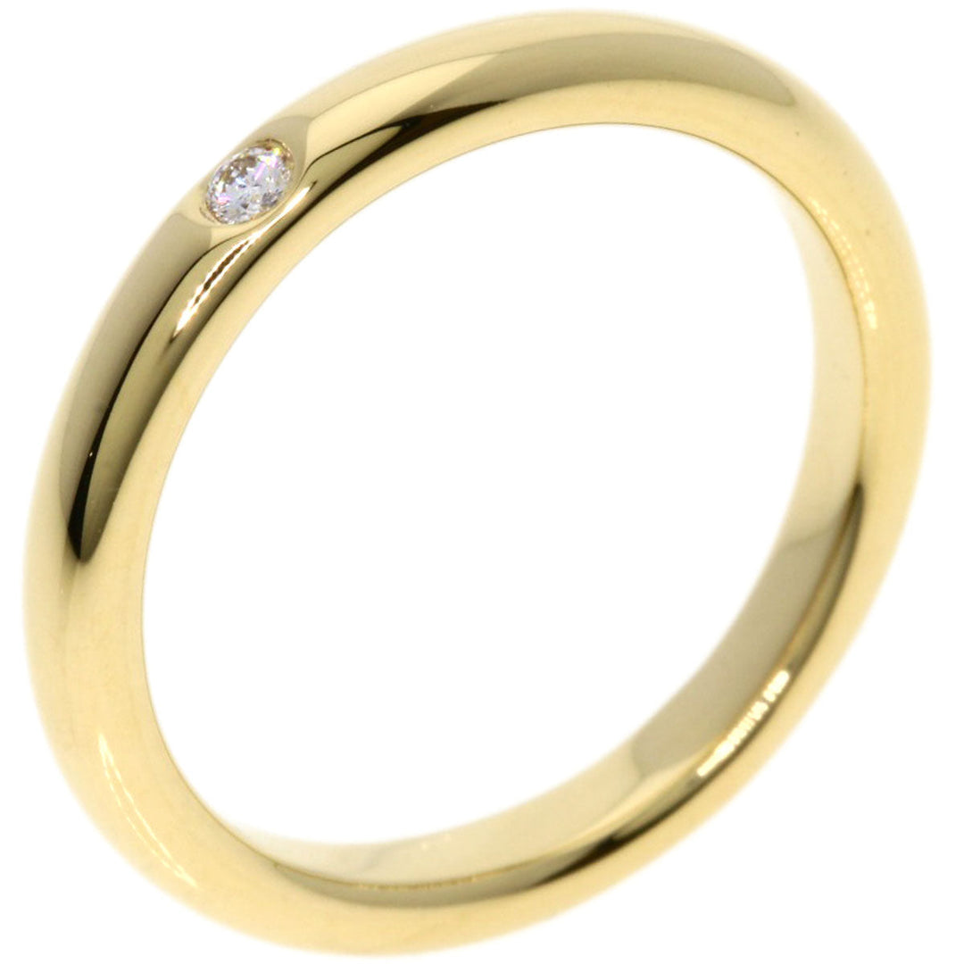 TIFFANY&Co. Ring 18K Yellow Gold gold Stacking band 1P diamond Women Used Authentic
