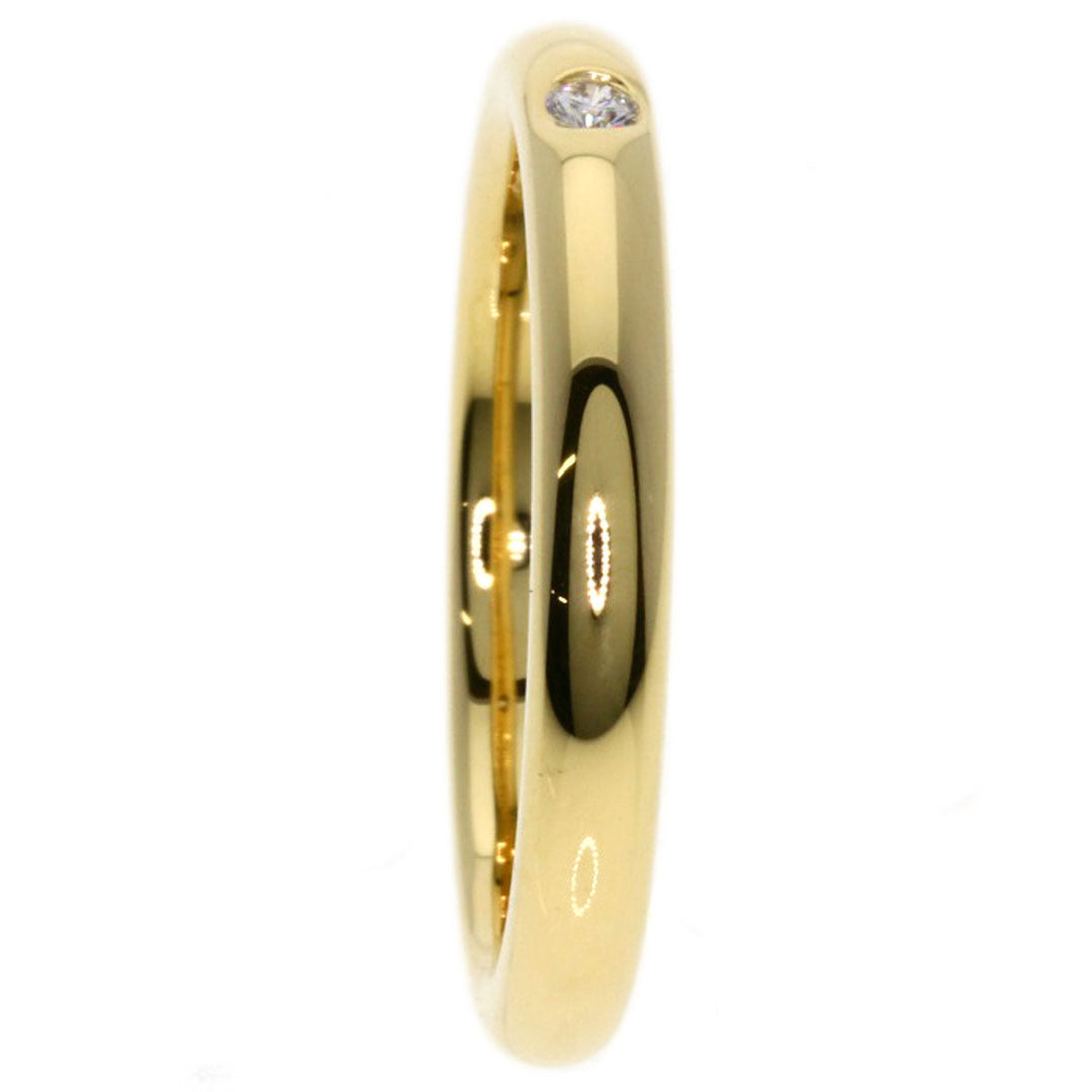 TIFFANY&Co. Ring 18K Yellow Gold gold Stacking band 1P diamond Women Used Authentic
