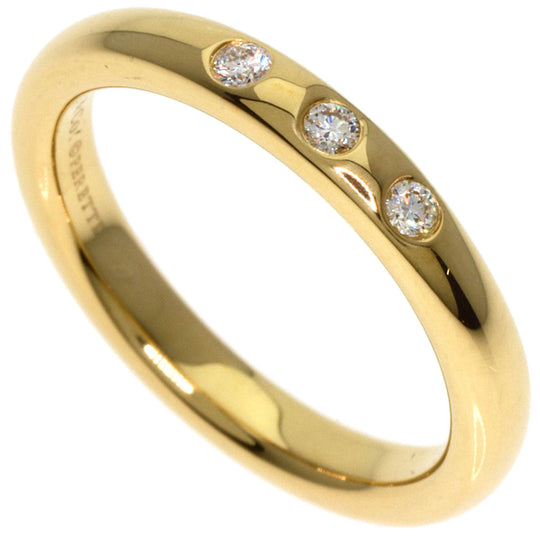TIFFANY&Co. Ring 18K Yellow Gold gold Stacking Band 3P Diamond