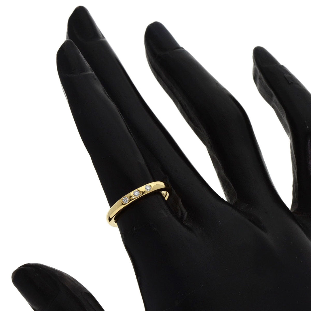 TIFFANY&Co. Ring 18K Yellow Gold gold Stacking Band 3P Diamond