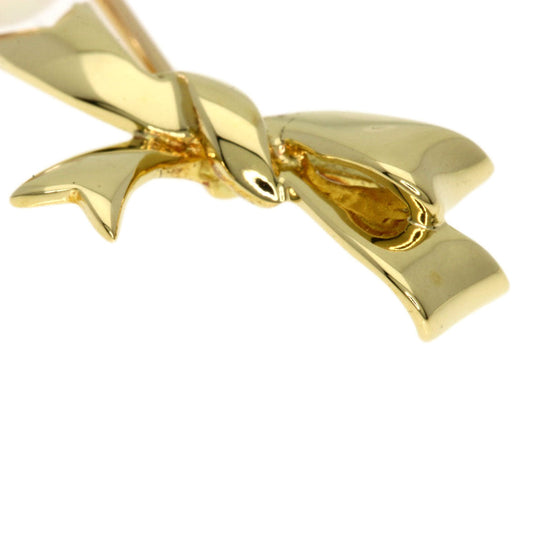 MIKIMOTO Brooch 18K Yellow Gold gold Akoya Pearl Pearl Pin Brooch Women Used Authentic