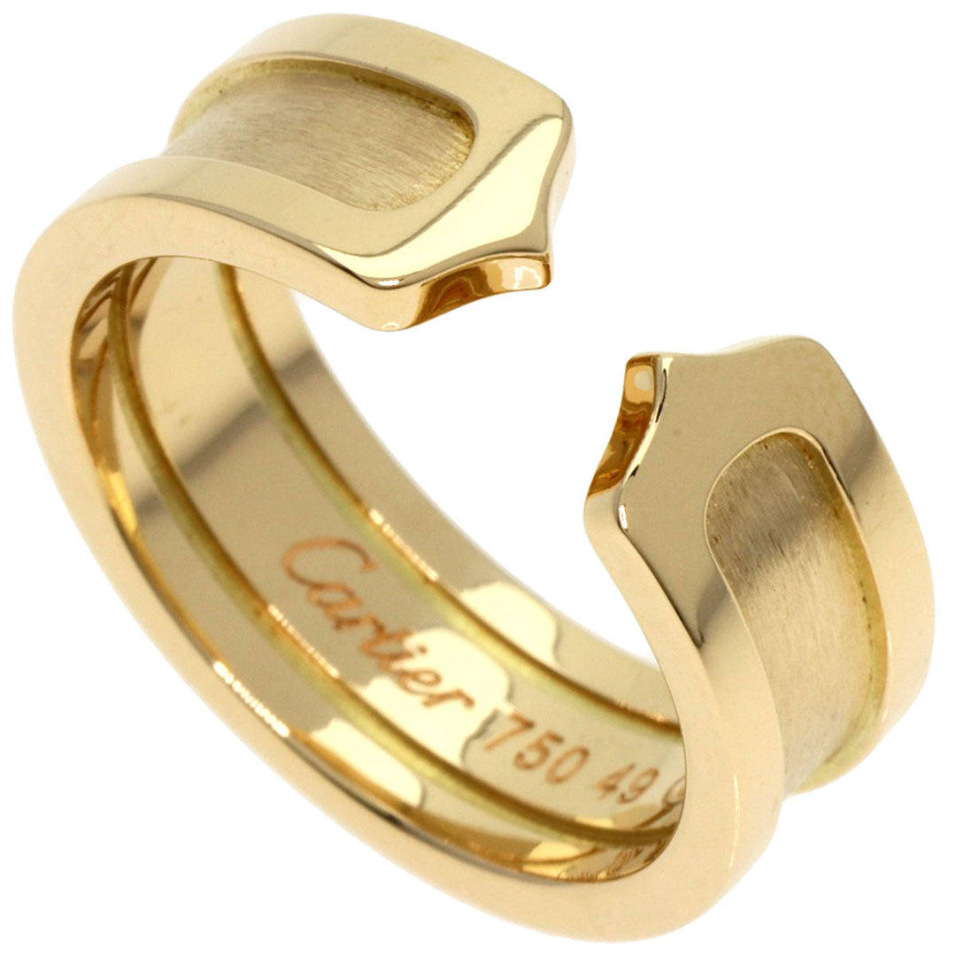 CARTIER Ring K18YG , K18PG , K18WG gold C2 ring SM Women Used Authentic