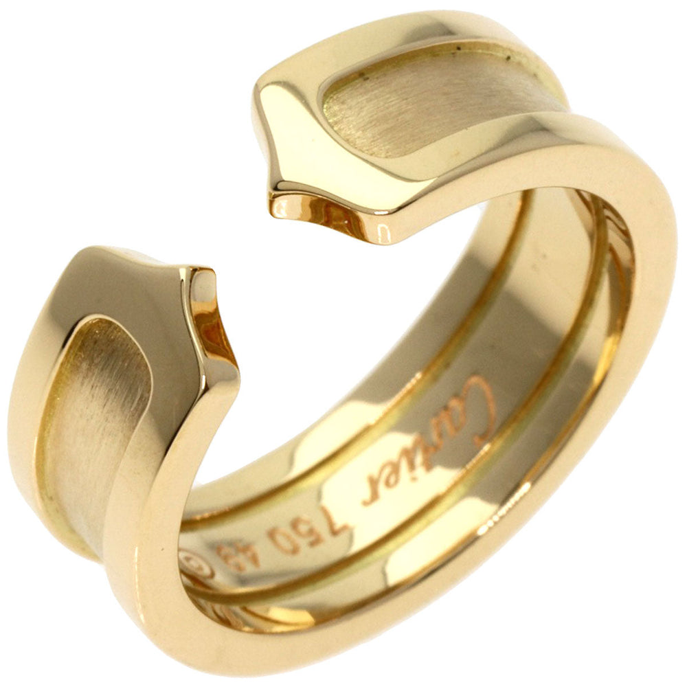 CARTIER Ring K18YG , K18PG , K18WG gold C2 ring SM Women Used Authentic