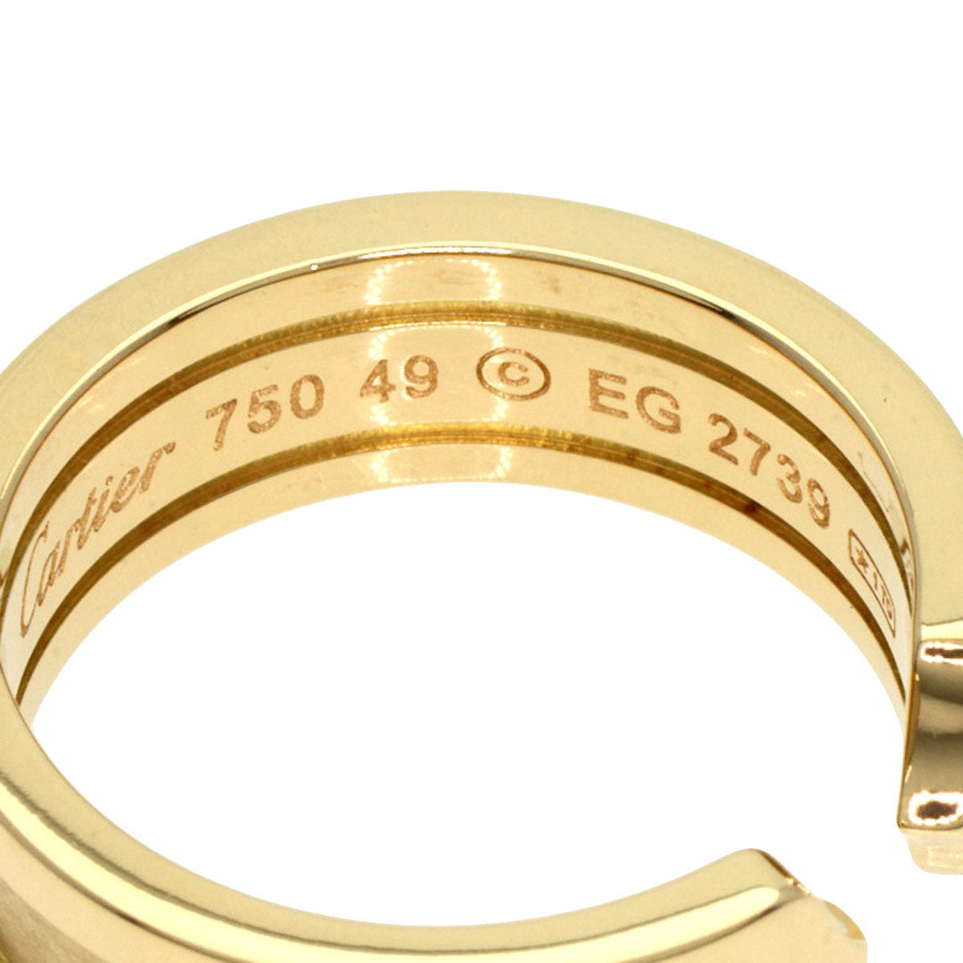 CARTIER Ring K18YG , K18PG , K18WG gold C2 ring SM Women Used Authentic