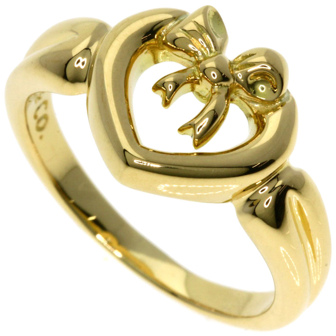 TIFFANY&Co. Ring 18K Yellow Gold gold Ribbon heart