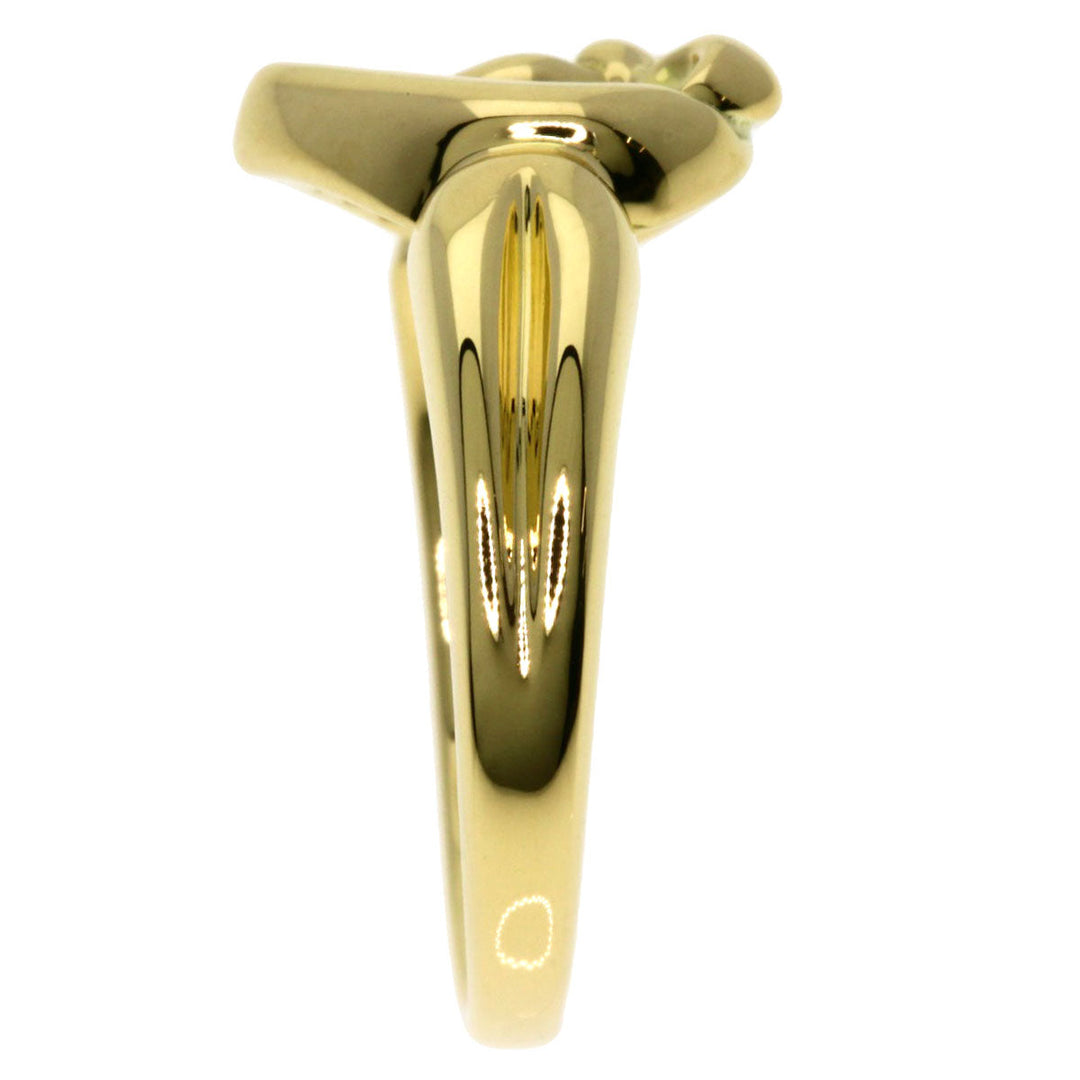 TIFFANY&Co. Ring 18K Yellow Gold gold Ribbon heart
