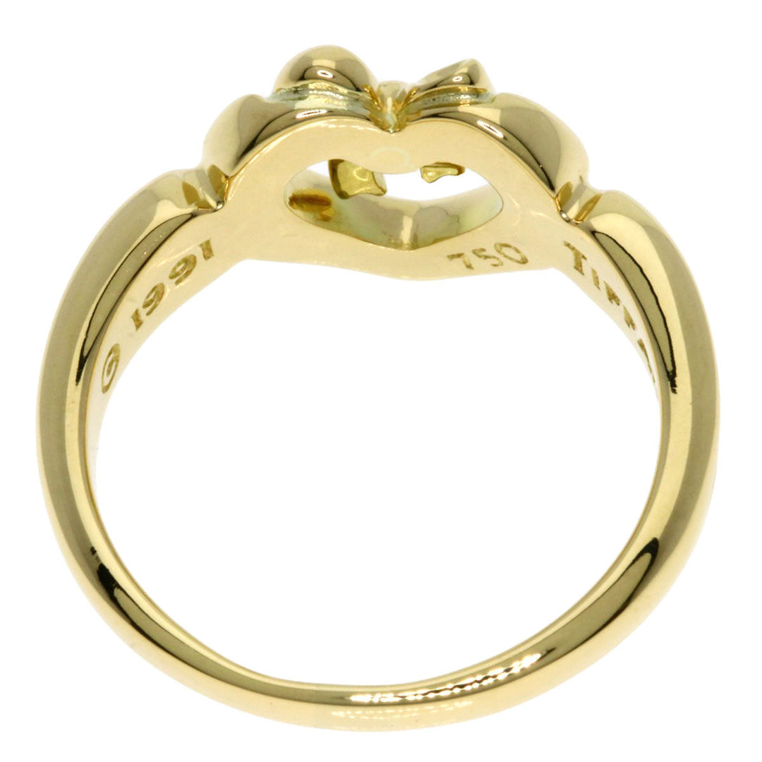 TIFFANY&Co. Ring 18K Yellow Gold gold Ribbon heart