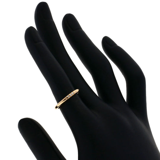 TIFFANY&Co. Ring 18K Pink Gold gold Forever Classic 3P Diamond
