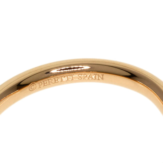 TIFFANY&Co. Ring 18K Pink Gold gold Curved Band Diamond Women Used Authentic