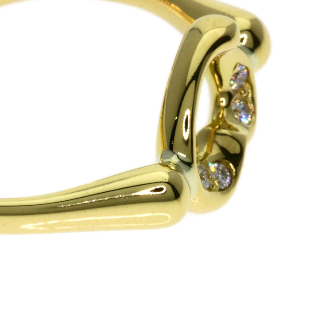 TIFFANY&Co. Ring 18K Yellow Gold gold Open heart diamond Women Used Authentic