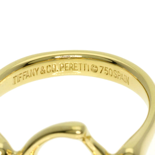 TIFFANY&Co. Ring 18K Yellow Gold gold Open heart Women Used Authentic