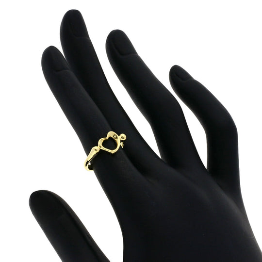TIFFANY&Co. Ring 18K Yellow Gold gold Open heart Women Used Authentic