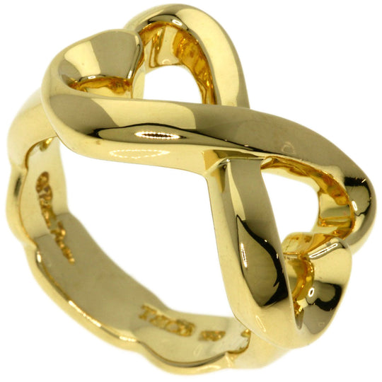 TIFFANY&Co. Ring 18K Yellow Gold gold Double rubbing heart