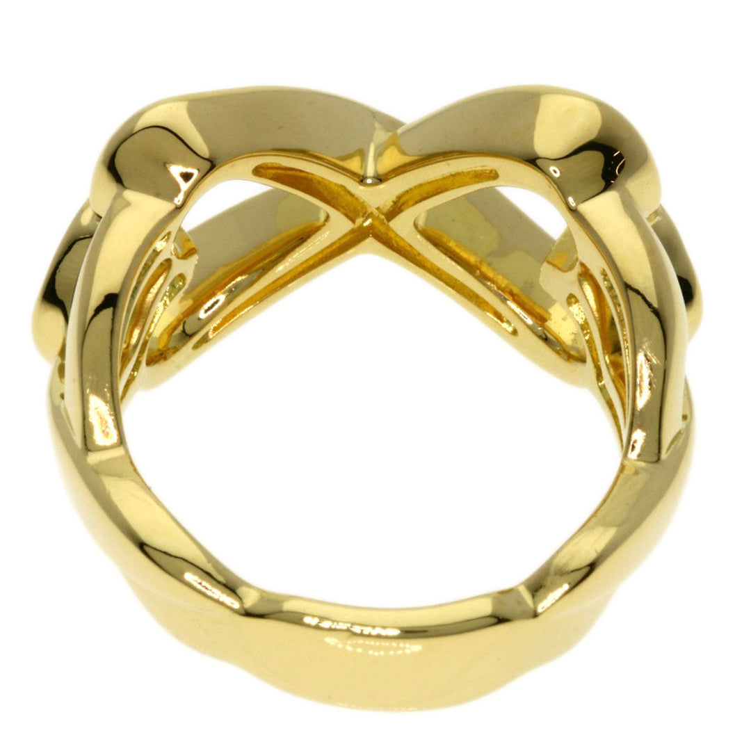 TIFFANY&Co. Ring 18K Yellow Gold gold Double rubbing heart