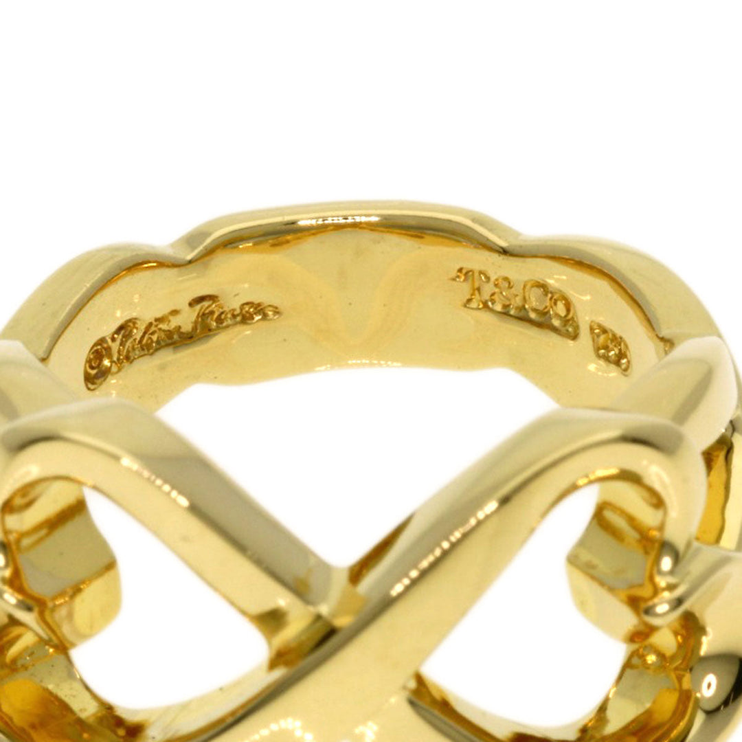 TIFFANY&Co. Ring 18K Yellow Gold gold Double rubbing heart