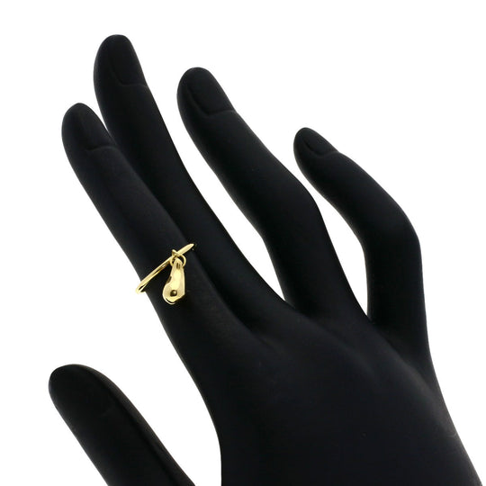 TIFFANY&Co. Ring 18K Yellow Gold gold teardrop Women Used Authentic