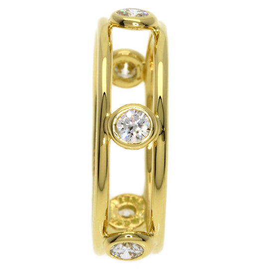TIFFANY&Co. Ring 18K Yellow Gold gold Double Wire Ring 5P Diamond Women Used Authentic