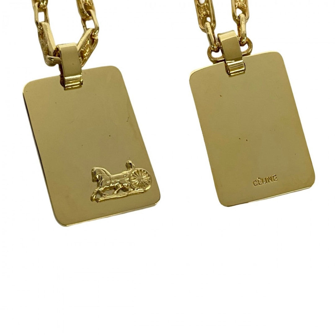 CELINE Necklace Gold Plated gold