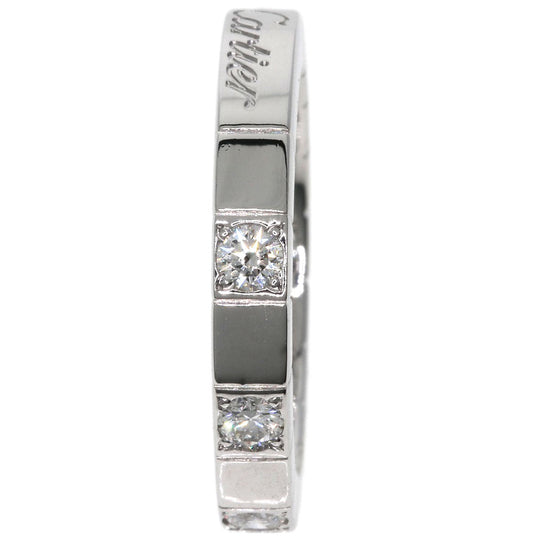 CARTIER Ring K18WG Silver Raniere Half Diamond #47