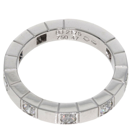CARTIER Ring K18WG Silver Raniere Half Diamond #47
