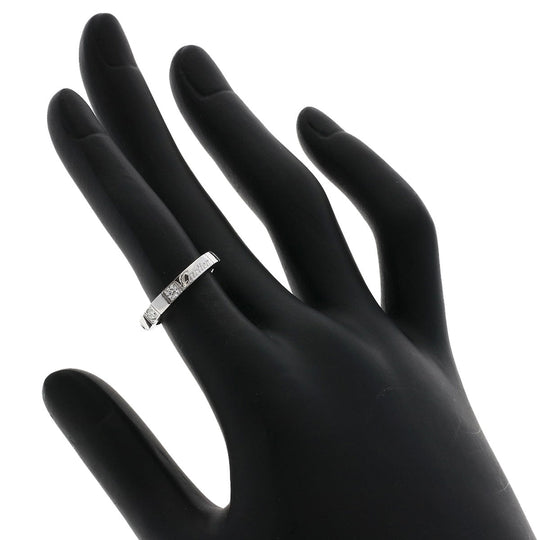 CARTIER Ring K18WG Silver Raniere Half Diamond #47