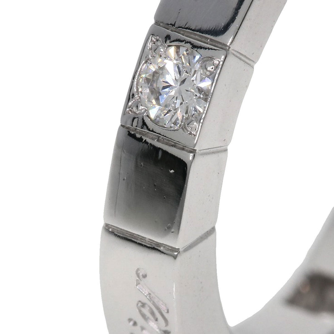 CARTIER Ring K18WG Silver Raniere Half Diamond #47