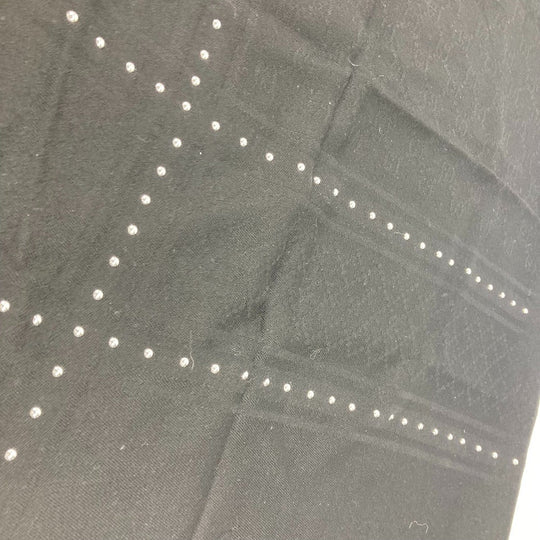 GUCCI Scarf 508027 Wool, Silk black GG Studs mens Used Authentic