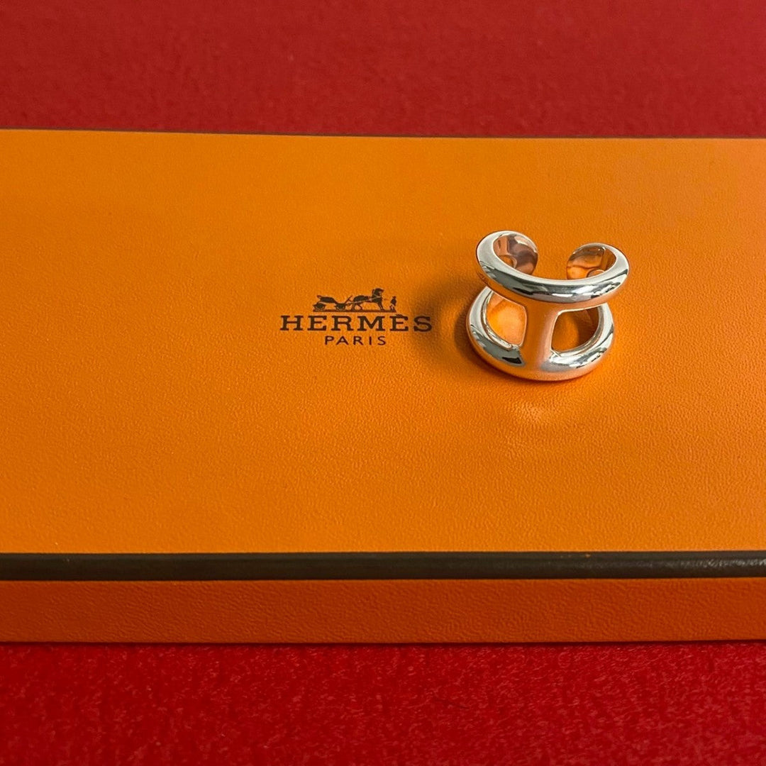 HERMES Ring Silver925 Silver Osmoz GM
