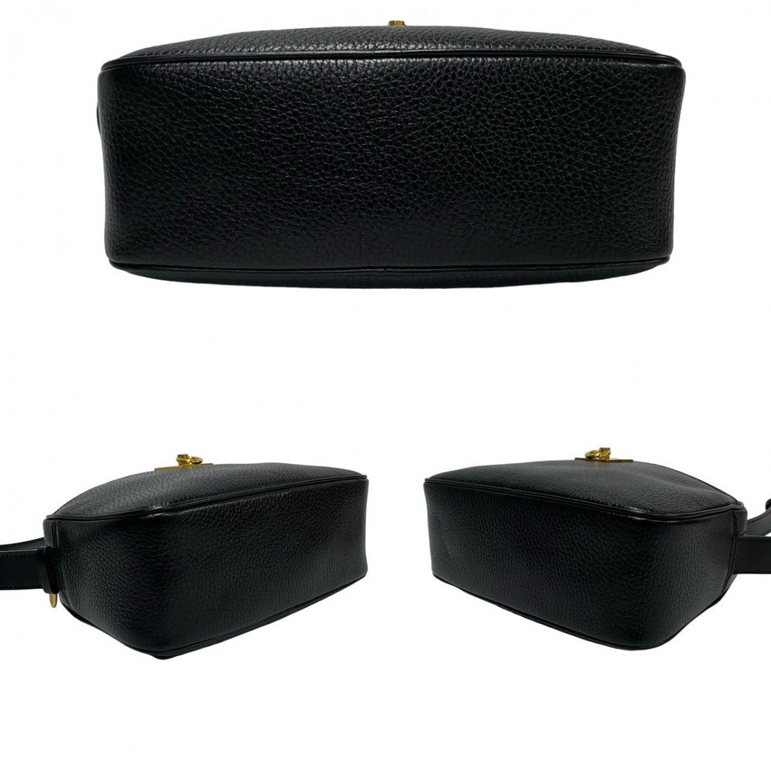 CELINE Shoulder Bag leather black