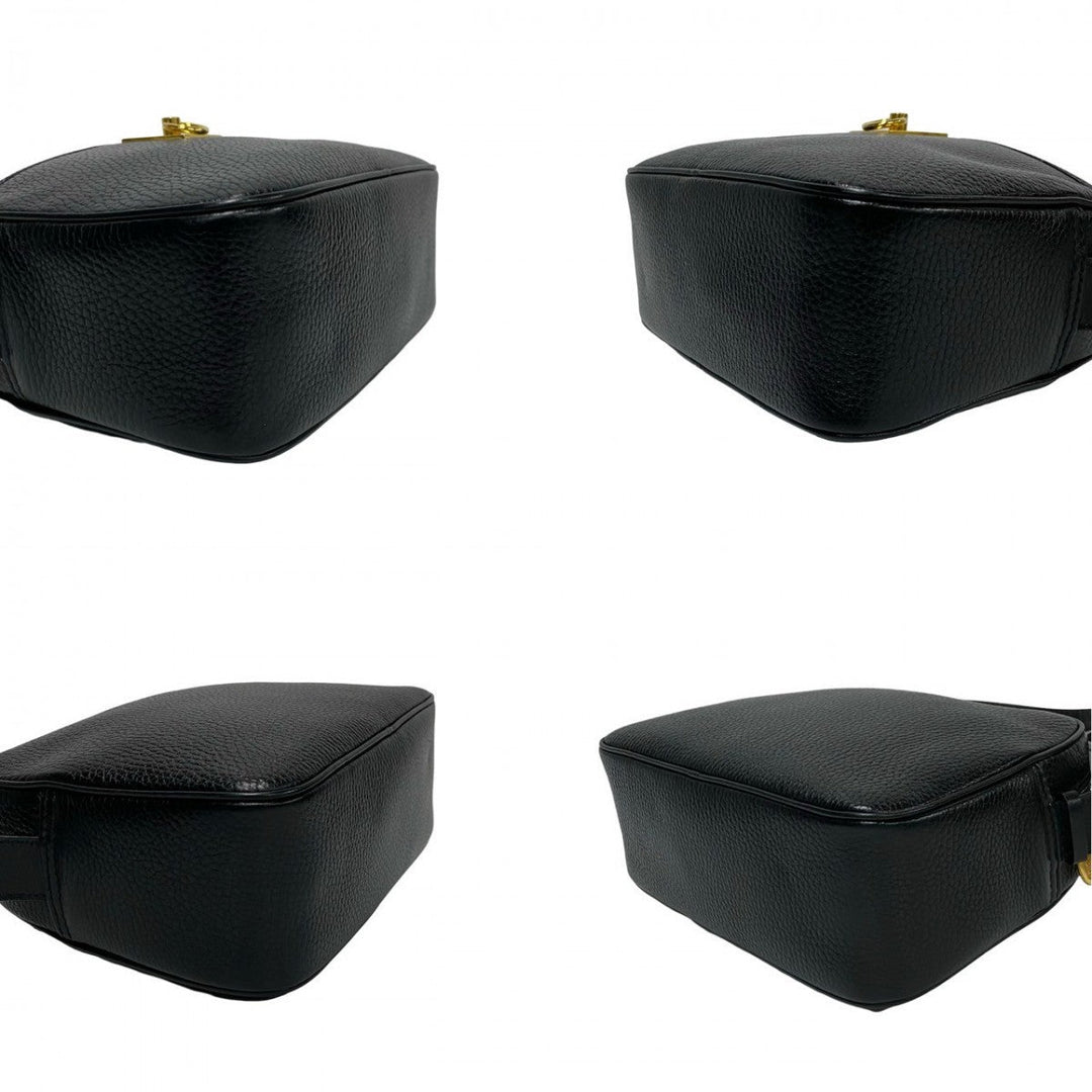 CELINE Shoulder Bag leather black
