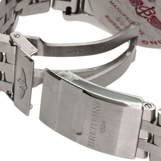 BREITLING Watches Mechanical Automatic AB0110 Stainless Steel , Stainless Steel Silver Chronomat 44 Fretze Tricolori Limited to 1000 pieces worldwide black dial mens Used Authentic