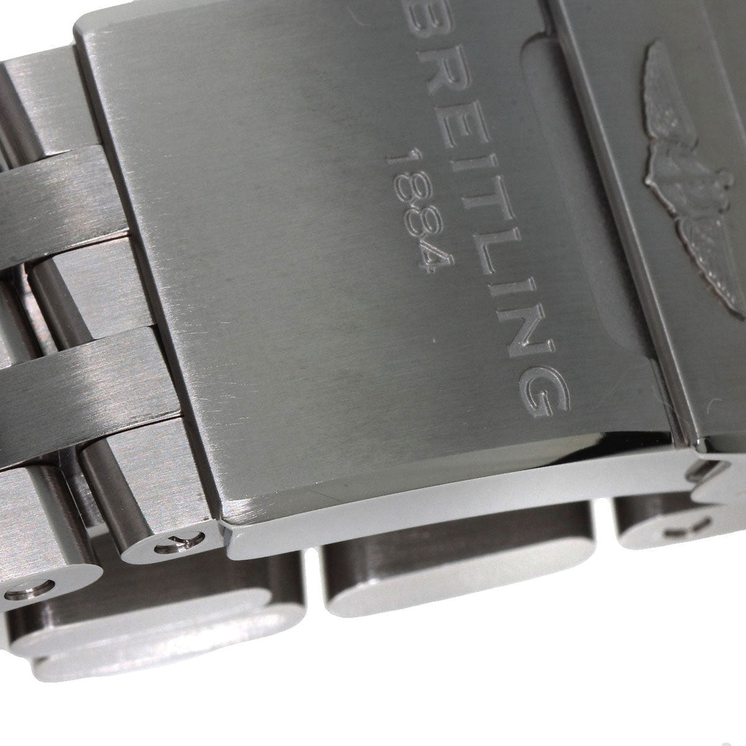 BREITLING Watches Mechanical Automatic AB0110 Stainless Steel , Stainless Steel Silver Chronomat 44 Fretze Tricolori Limited to 1000 pieces worldwide black dial mens Used Authentic