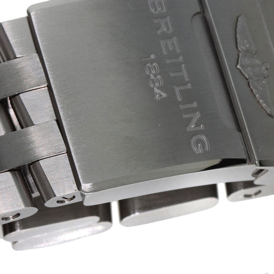 BREITLING Watches Mechanical Automatic AB0110 Stainless Steel , Stainless Steel Silver Chronomat 44 Fretze Tricolori Limited to 1000 pieces worldwide black dial mens Used Authentic