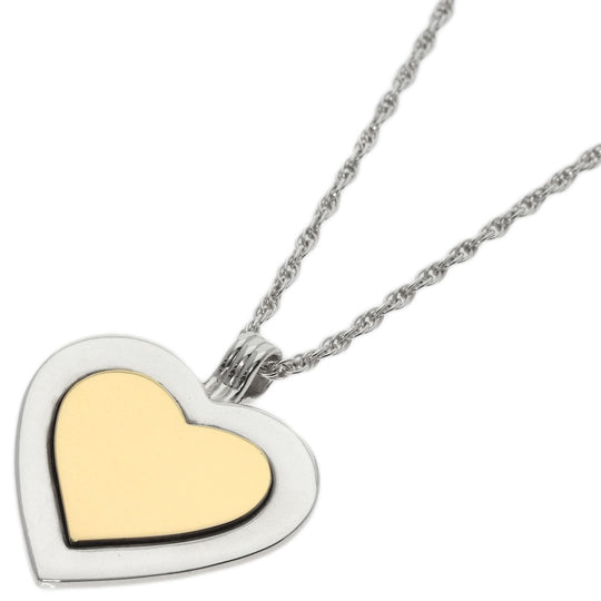 TIFFANY&Co. Necklace SV , K18YG Silver Heart combination Women Used Authentic