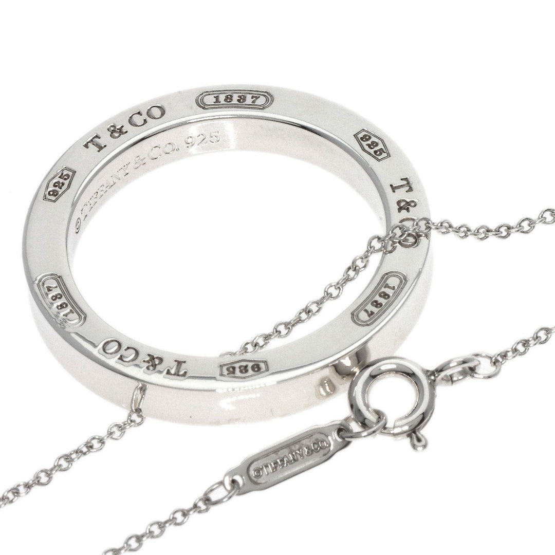 TIFFANY&Co. Necklace SV Silver 1837 Circle Medium Women Used Authentic