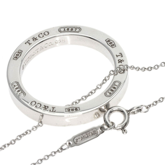 TIFFANY&Co. Necklace SV Silver 1837 Circle Medium Women Used Authentic
