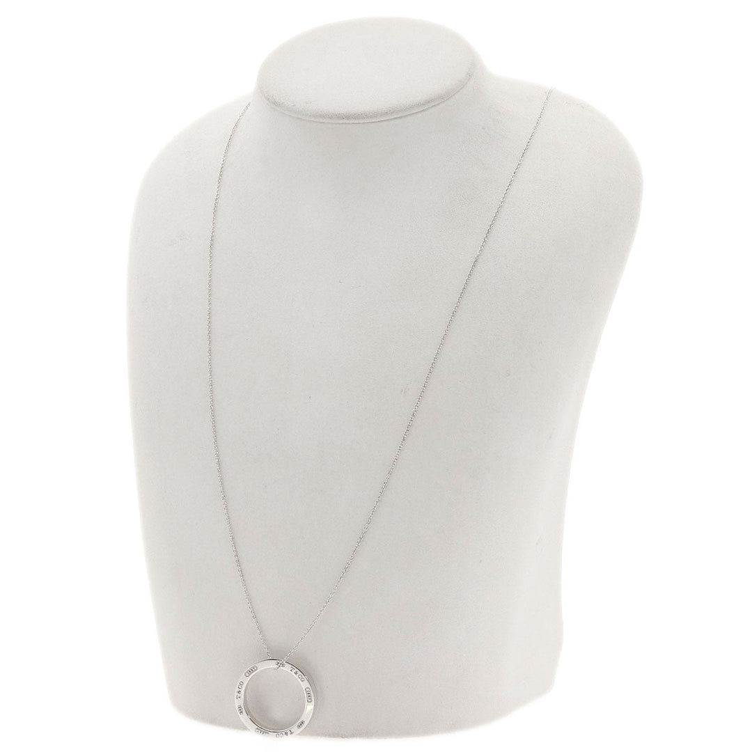 TIFFANY&Co. Necklace SV Silver 1837 Circle Medium Women Used Authentic